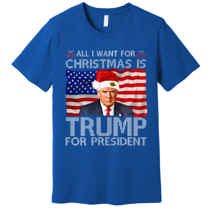 All I Want For Christmas Is Trump For President Trump 2024 Premium T-Shirt