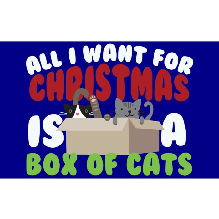 All I Want For Christmas Is A Box Of Cats Gift Bumper Sticker