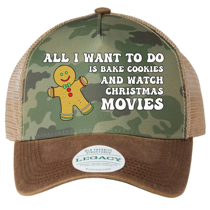 All I Want To Do Is Bake Cookies And Watch Christmas Movies Pullover Hoodie Legacy Tie Dye Trucker Hat