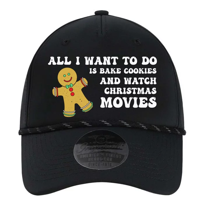 All I Want To Do Is Bake Cookies And Watch Christmas Movies Pullover Hoodie Performance The Dyno Cap