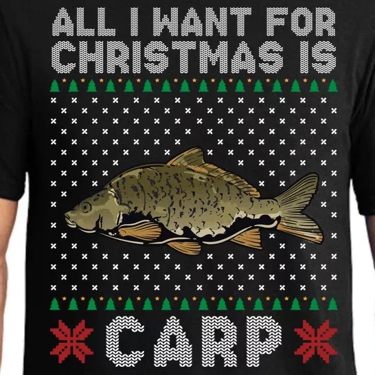 All I Want For Christmas Is Carp Fishing Christmas Pajama Set