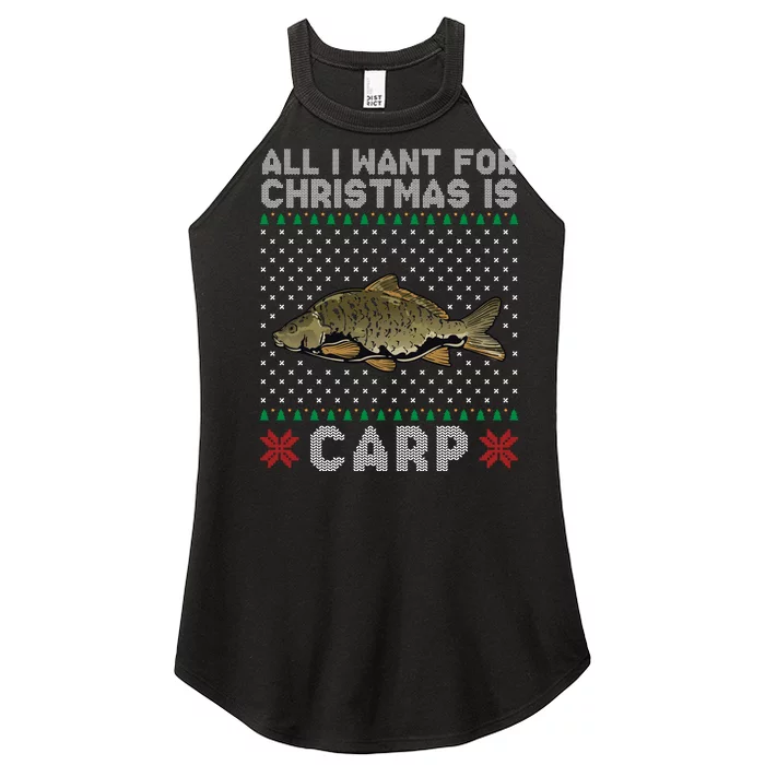 All I Want For Christmas Is Carp Fishing Christmas Women’s Perfect Tri Rocker Tank