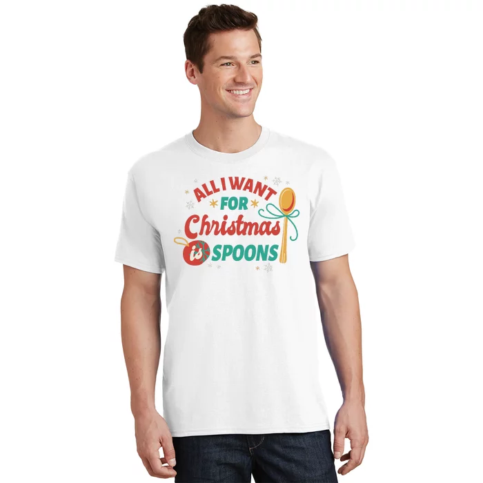 All I Want For Christmas Is Spoons Funny T-Shirt