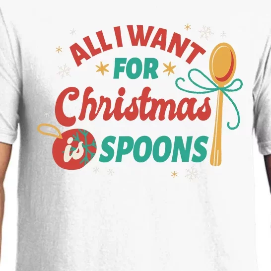 All I Want For Christmas Is Spoons Funny Pajama Set