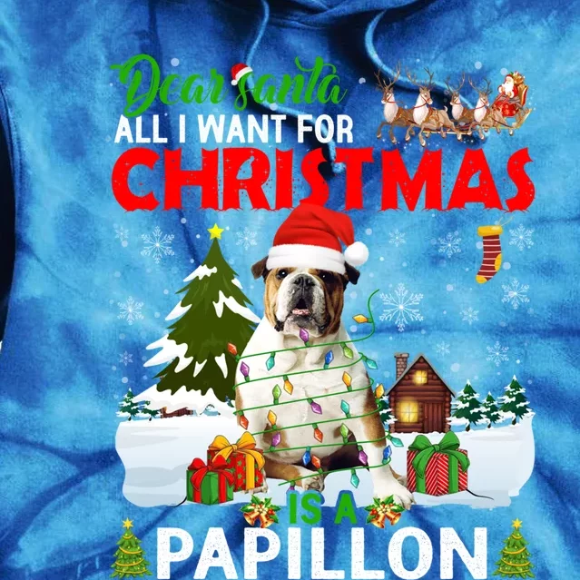 All I Want For Christmas Is A Bulldog Matching Family Pajama Gift Tie Dye Hoodie