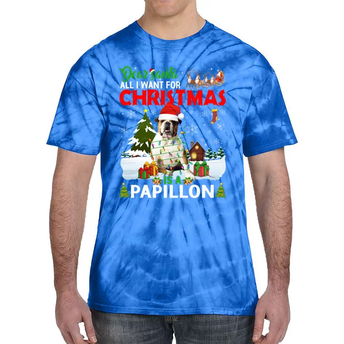 All I Want For Christmas Is A Bulldog Matching Family Pajama Gift Tie-Dye T-Shirt