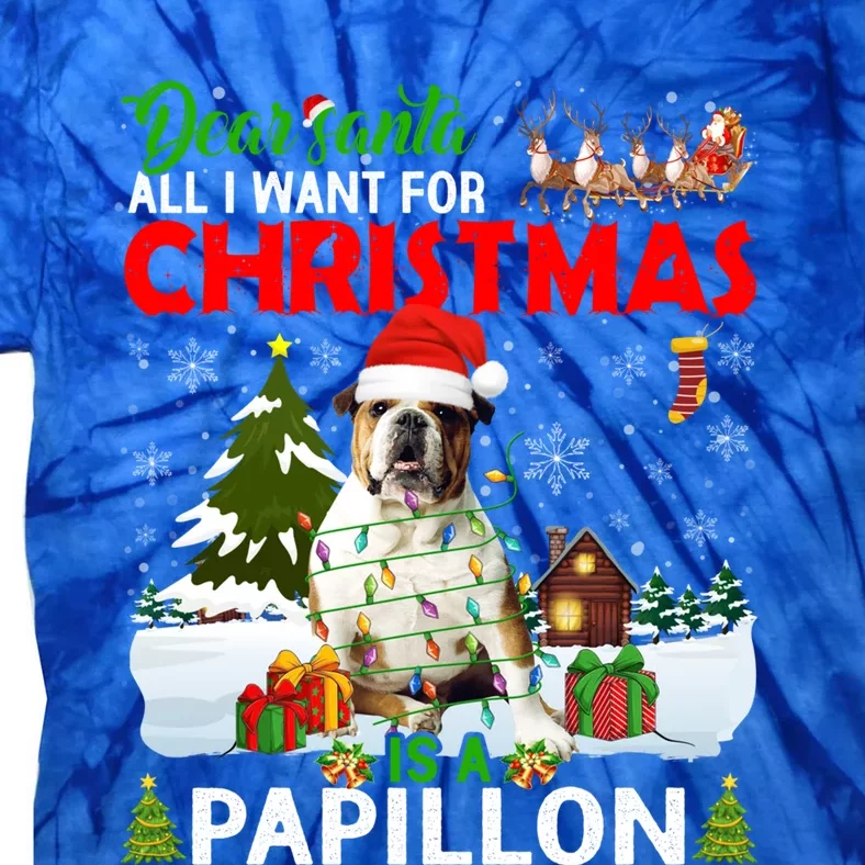 All I Want For Christmas Is A Bulldog Matching Family Pajama Gift Tie-Dye T-Shirt