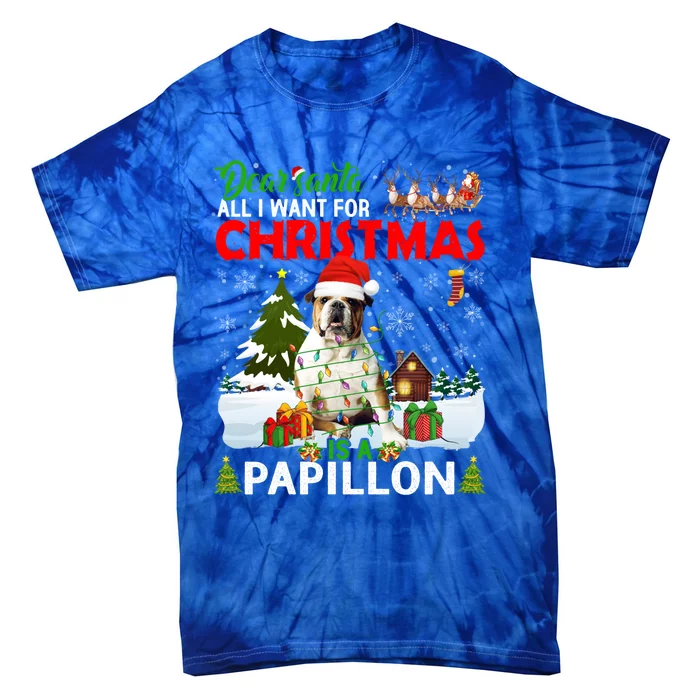 All I Want For Christmas Is A Bulldog Matching Family Pajama Gift Tie-Dye T-Shirt