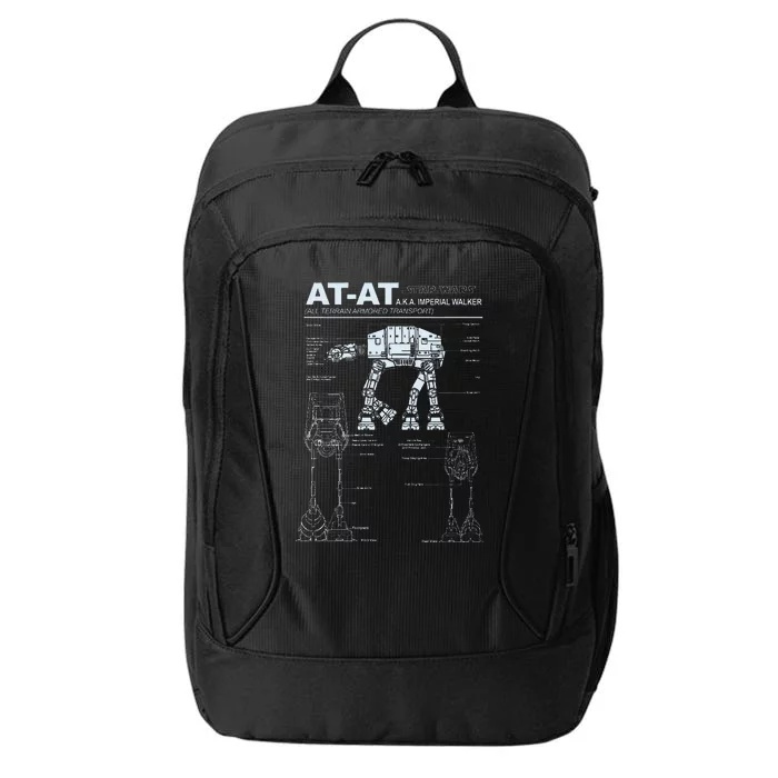 Atat Imperial Walker Schematics Poster City Backpack