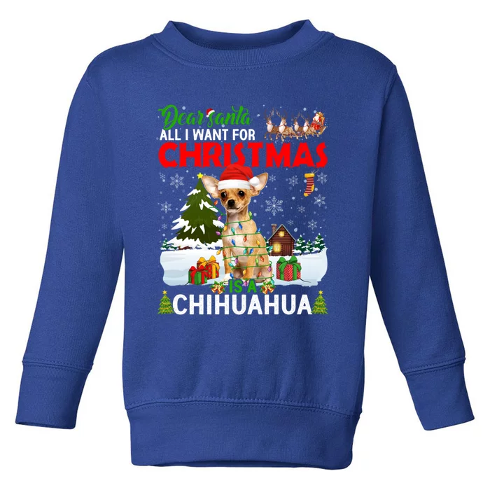 All I Want For Christmas Is A Chihuahua Family Pajamas Meaningful Gift Toddler Sweatshirt