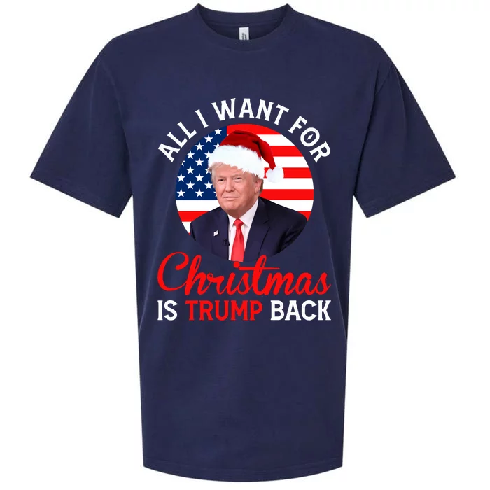 All I Want For Christmas Is Trump Back New Presiden Donald Trump Support Sueded Cloud Jersey T-Shirt