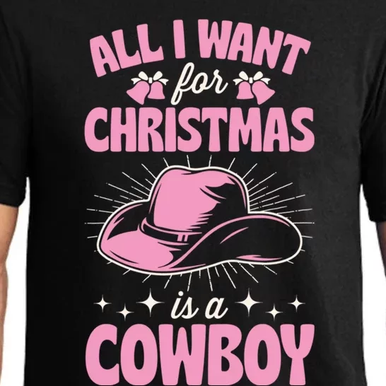 All I Want For Christmas Is A Cow Funny Cute Horse Gift Pajama Set