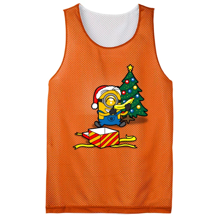 All I Want For Christmas Is A Banana Funny Christmas Mesh Reversible Basketball Jersey Tank