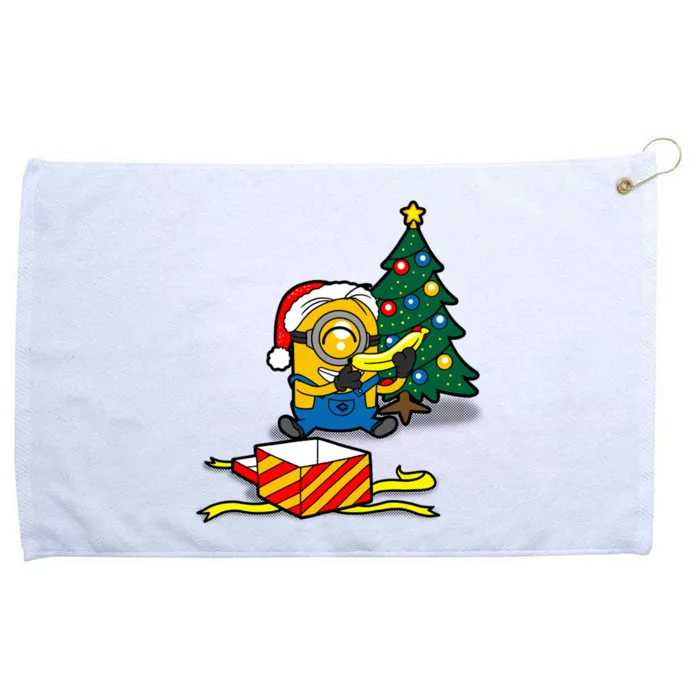 All I Want For Christmas Is A Banana Funny Christmas Grommeted Golf Towel