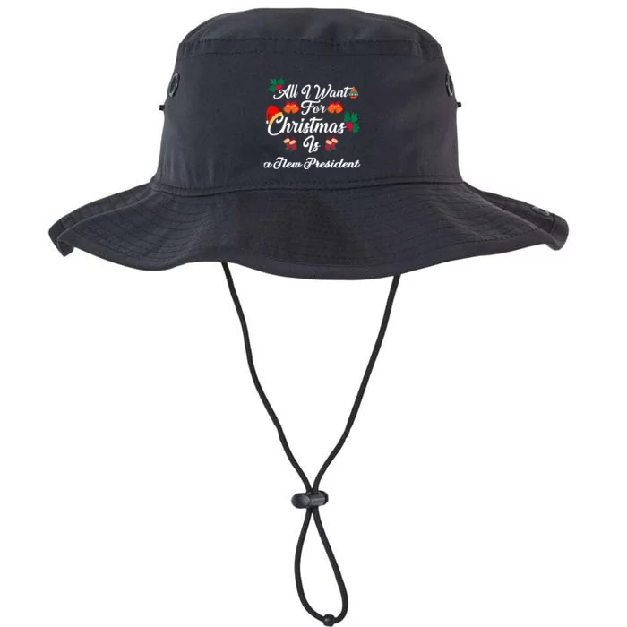 All I Want For Christmas Is New President Legacy Cool Fit Booney Bucket Hat