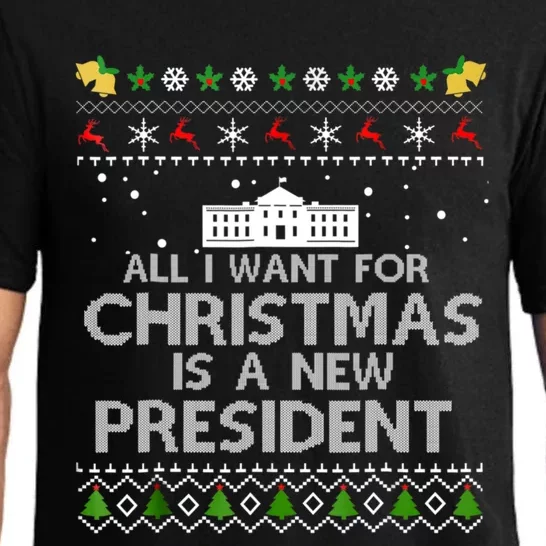 All I Want For Christmas Is A New President Xmas Pajama Cute Gift Pajama Set