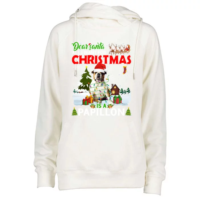 All I Want For Christmas Is A Bulldog Matching Family Pajama Gift Womens Funnel Neck Pullover Hood