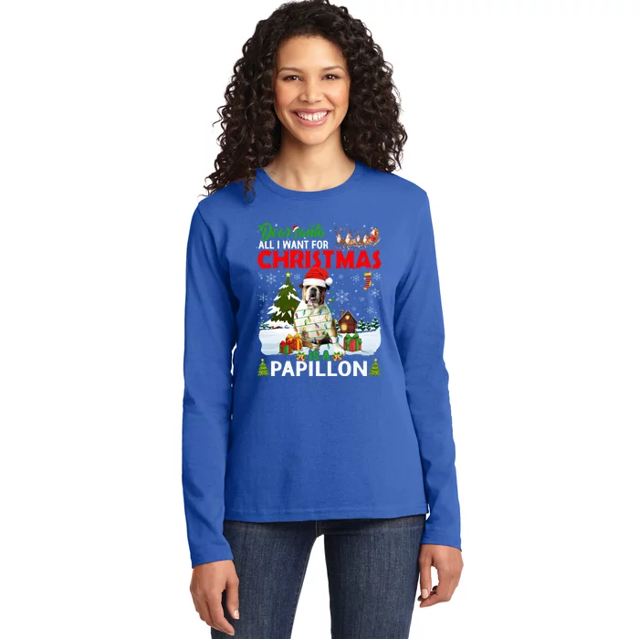 All I Want For Christmas Is A Bulldog Matching Family Pajama Gift Ladies Long Sleeve Shirt