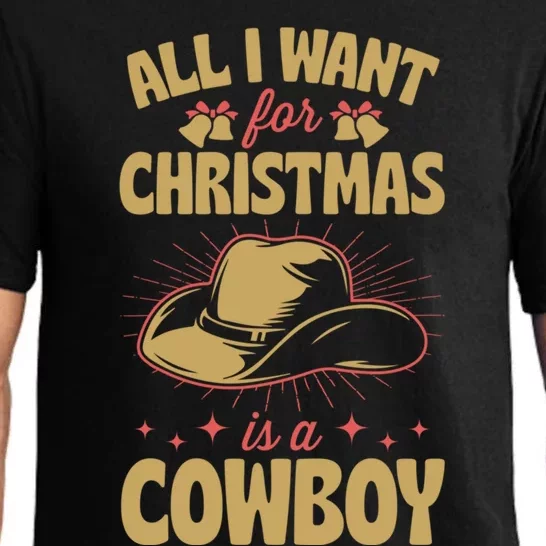 All I Want For Christmas Is A Cow Funny Cute Horse Great Gift Pajama Set