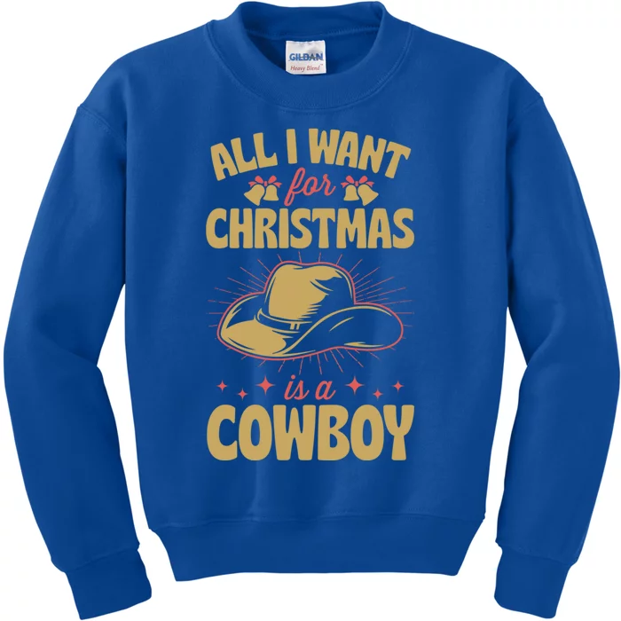 All I Want For Christmas Is A Cow Funny Cute Horse Great Gift Kids Sweatshirt