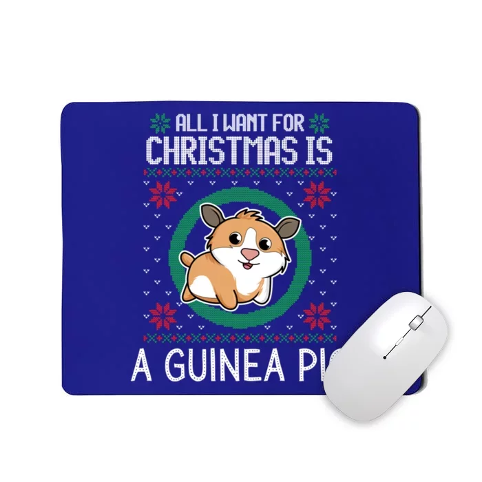 All I Want For Christmas Is A Guinea Pig Funny Xmas Sweater Gift Mousepad