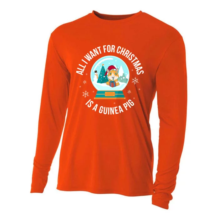 All I Want For Christmas Is A Guinea Pig Gift Cooling Performance Long Sleeve Crew