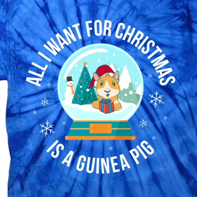 All I Want For Christmas Is A Guinea Pig Gift Tie-Dye T-Shirt