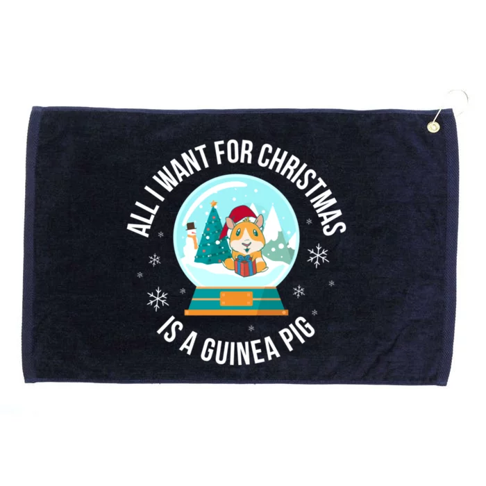 All I Want For Christmas Is A Guinea Pig Gift Grommeted Golf Towel