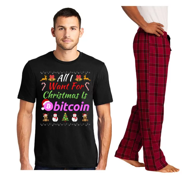 All I Want For Christmas Is Bitcoin, Bitcoin Plan B, Funny Retirement Plan Pajama Set