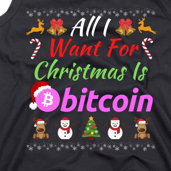 All I Want For Christmas Is Bitcoin, Bitcoin Plan B, Funny Retirement Plan Tank Top