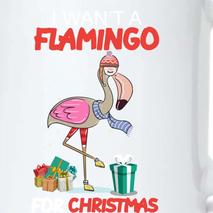 All I Want For Christmas Is A Flamingo Warm Weather Gift Meaningful Gift Black Color Changing Mug