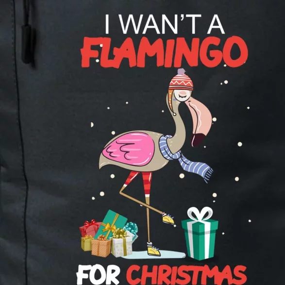 All I Want For Christmas Is A Flamingo Warm Weather Gift Meaningful Gift Daily Commute Backpack