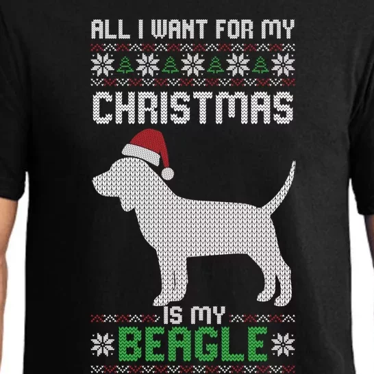 All I Want For My Christmas Poodle Cute Dog Ugly Xmas Pajama Gift Pajama Set