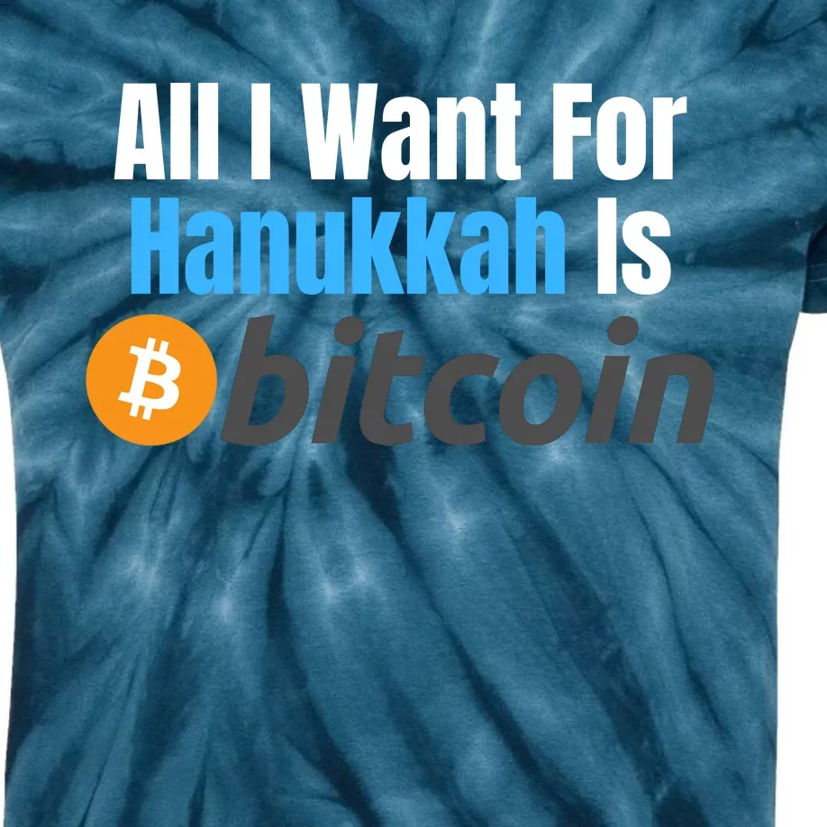 All I Want For Hanukkah Is Bitcoin, Retirement Plan Crypto, Bitcoin Plan B Kids Tie-Dye T-Shirt