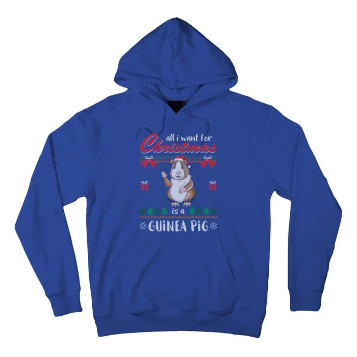 All I Want For Christmas Is A Guinea Pig Santa Claus Gift Tall Hoodie