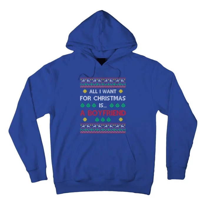 All I Want For Christmas Is A Friend Gift Tall Hoodie