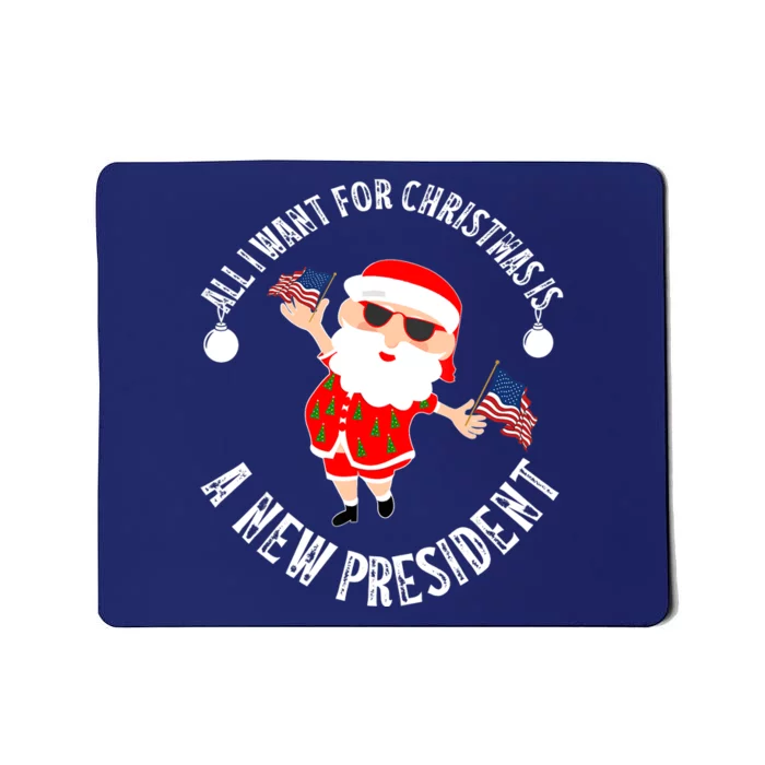 All I Want For Christmas Is A New President Gingerbread Man Mousepad