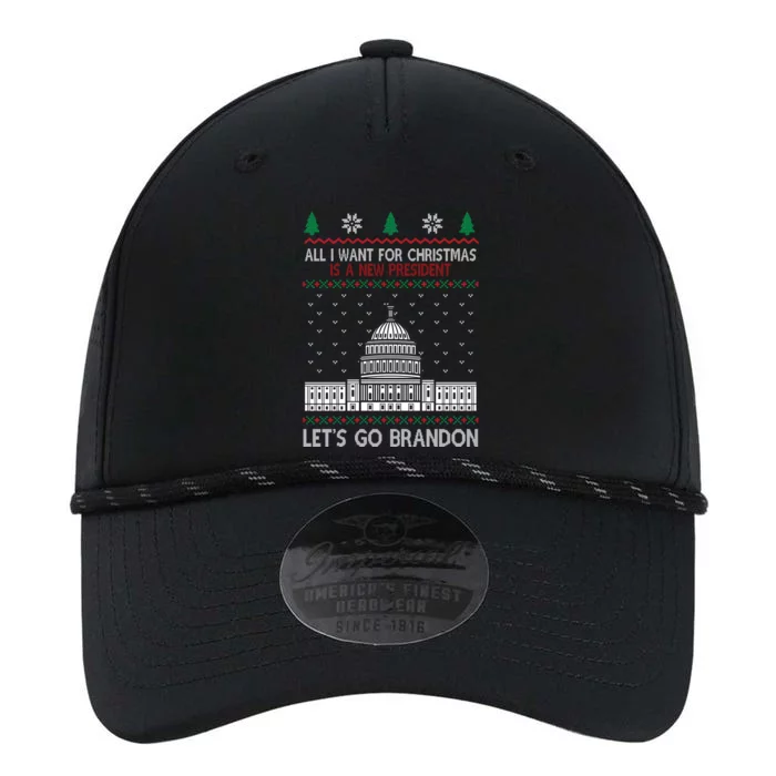 All I Want For Christmas Is A New President Let's Go Brandon Performance The Dyno Cap