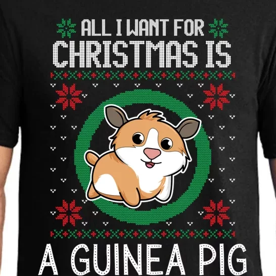 All I Want For Christmas Is A Guinea Pig Funny Xmas Sweater Gift Pajama Set