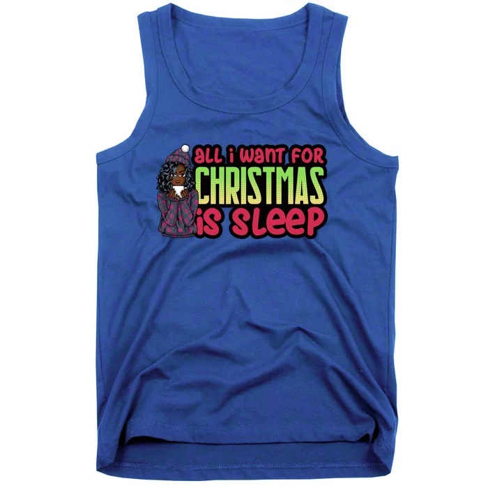 All I Want For Christmas Is Sleep Sipping Hot Cocoa Gift Tank Top