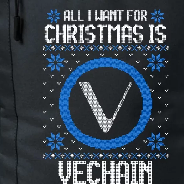 All I Want For Christmas Is Vechain And Great Gift Daily Commute Backpack