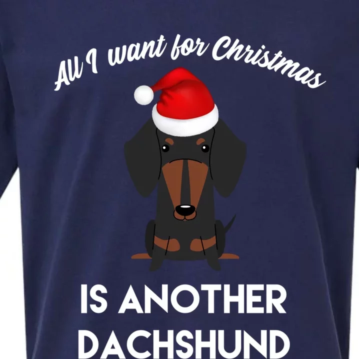 All I Want For Christmas Is Another Dachshund Gift Sueded Cloud Jersey T-Shirt