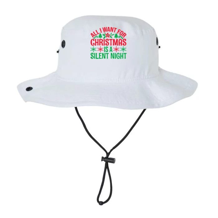 All I Want For Christmas Is A Silent Night Legacy Cool Fit Booney Bucket Hat