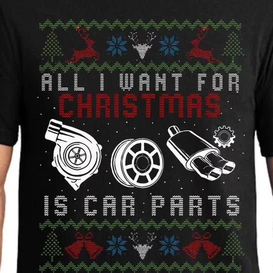 All I Want For Christmas Is More Car Parts Ugly Christmas Pajama Set