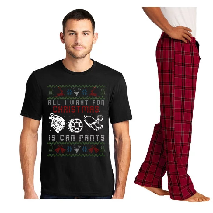 All I Want For Christmas Is More Car Parts Ugly Christmas Pajama Set