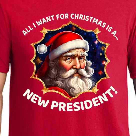 All I Want For Christmas Is A New President Santa Claus Pajama Set