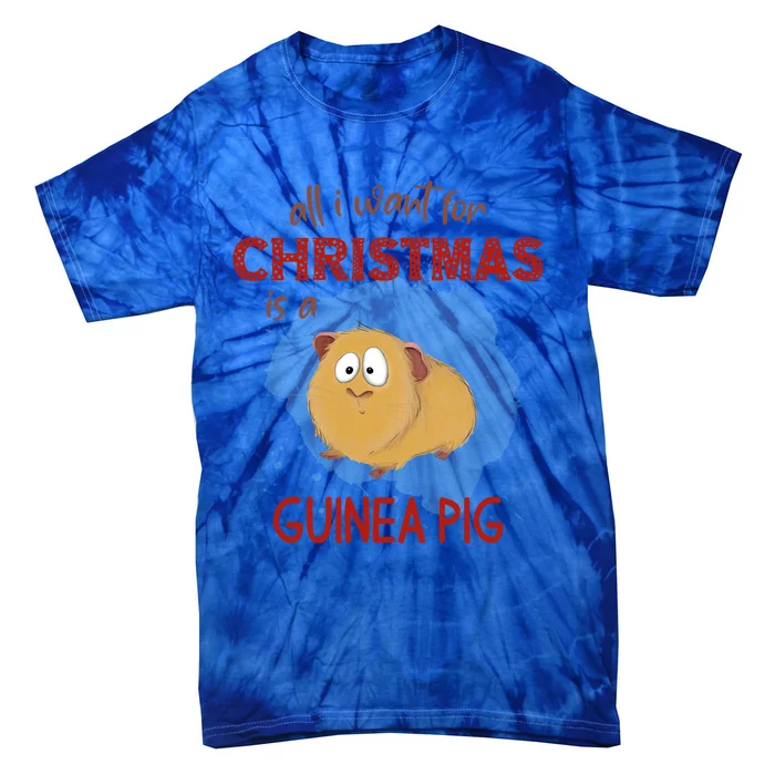 All I Want For Christmas Is A Guinea Pig Xmas Gift Tie-Dye T-Shirt