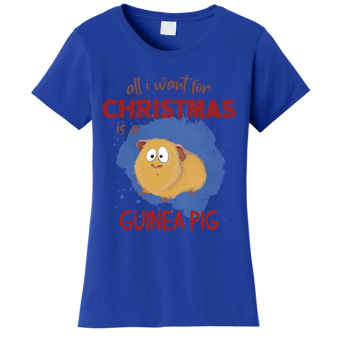 All I Want For Christmas Is A Guinea Pig Xmas Gift Women's T-Shirt