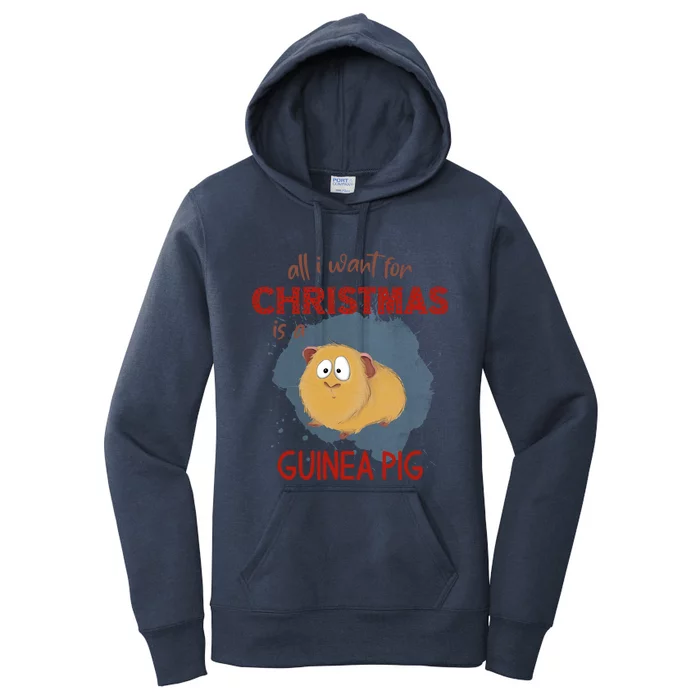 All I Want For Christmas Is A Guinea Pig Xmas Gift Women's Pullover Hoodie