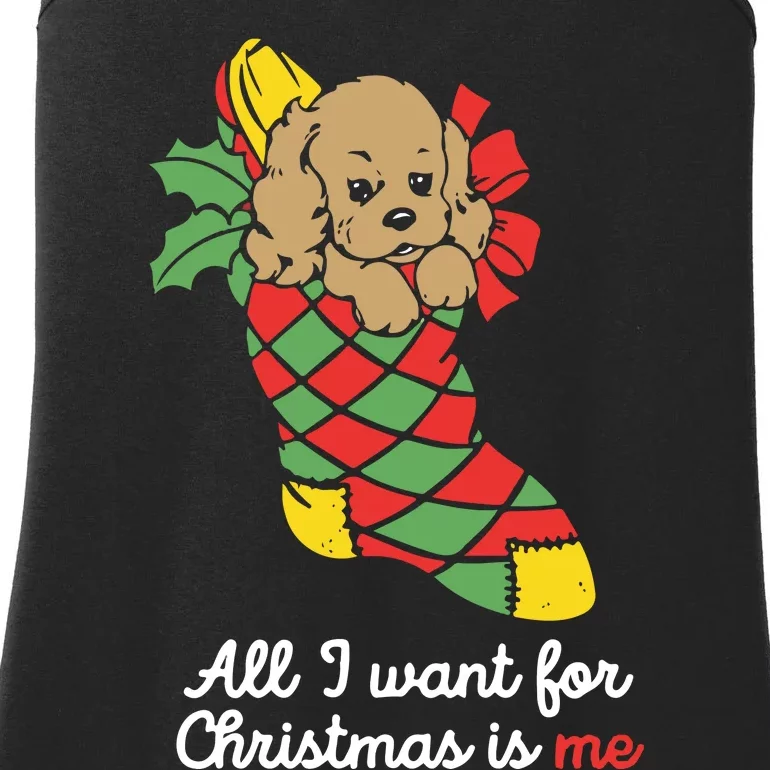 All I Want For Christmas Is Me Ladies Essential Tank